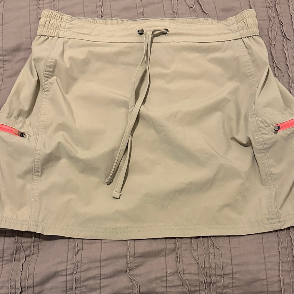 Pacific Trail Tan Skort with orange Accents